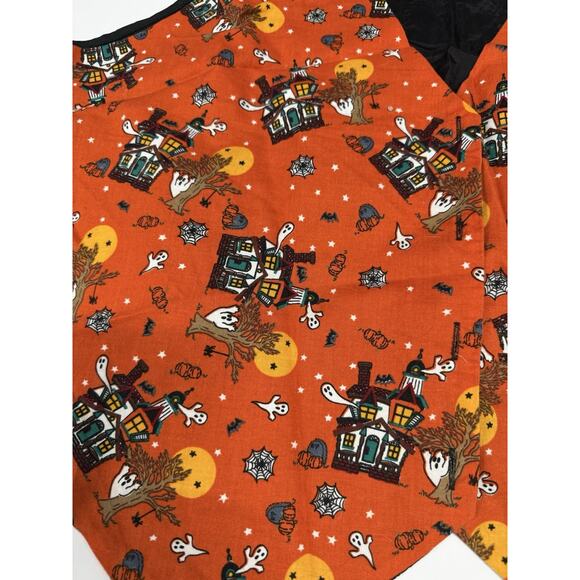 Vintage Women's Basic Editions Halloween Vest Size 24w Haunted House Ghosts - Picture 2 of 8